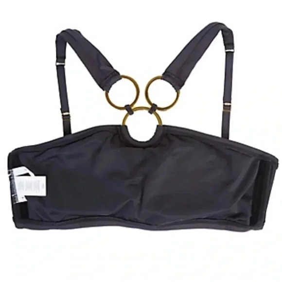 Bleu Rod Beattie Ring Me Up Over Shoulder Ring Swim Top and High Waist Bottom - Picture 6 of 14